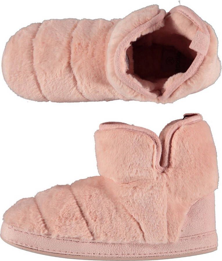 Apollo Hoge sloffen dames Fake Fur Roze Sloffen dames Warme sloffen