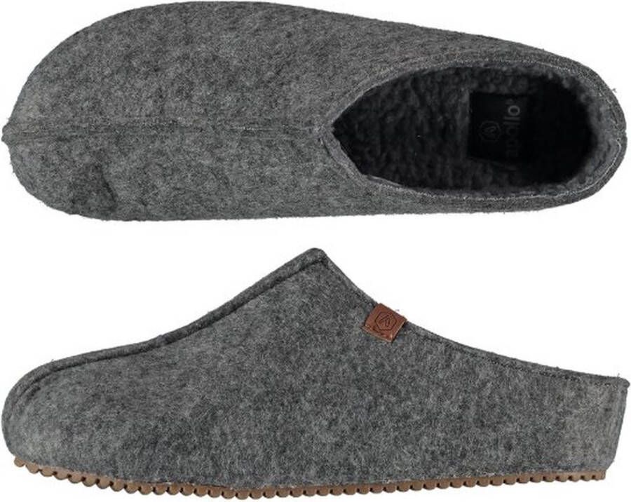 Apollo Home Slipper Pantoffel Sloffen Dames & Heren grijs