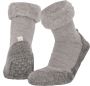 Heat Essentials Wollen Pantoffel Sokken Unisex Grijs 37 38 Cosyshoe Antislip Sokken Pantoffels Dames Sloffen Dames Huissokken - Thumbnail 1