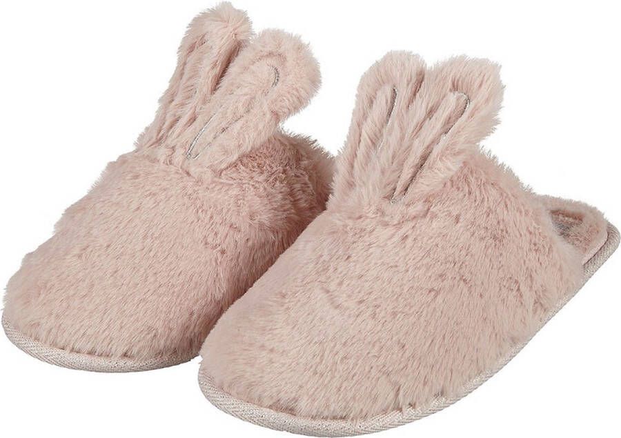 Apollo Instap pantoffels dames Roze Bunny Pantoffels dames Sloffen dames Pantoffels dames