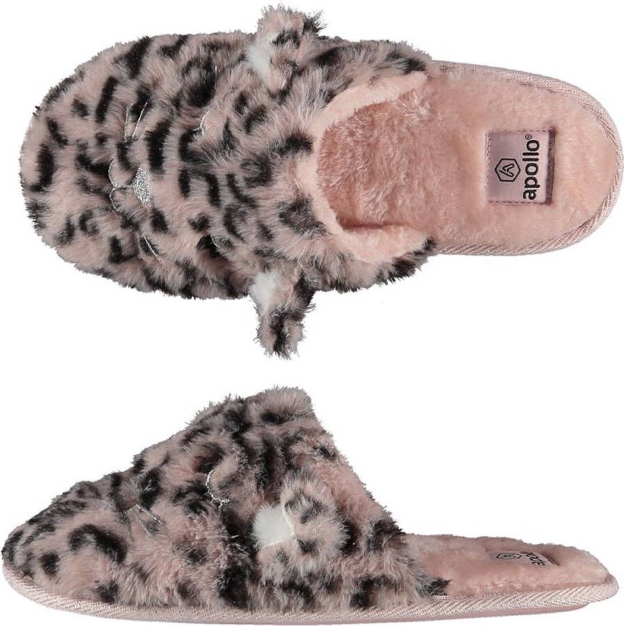 Apollo Instap pantoffels dames Roze Dierenprint Sloffen Pantoffels dames Sloffen dames Pantoffels dames Sloffen dames