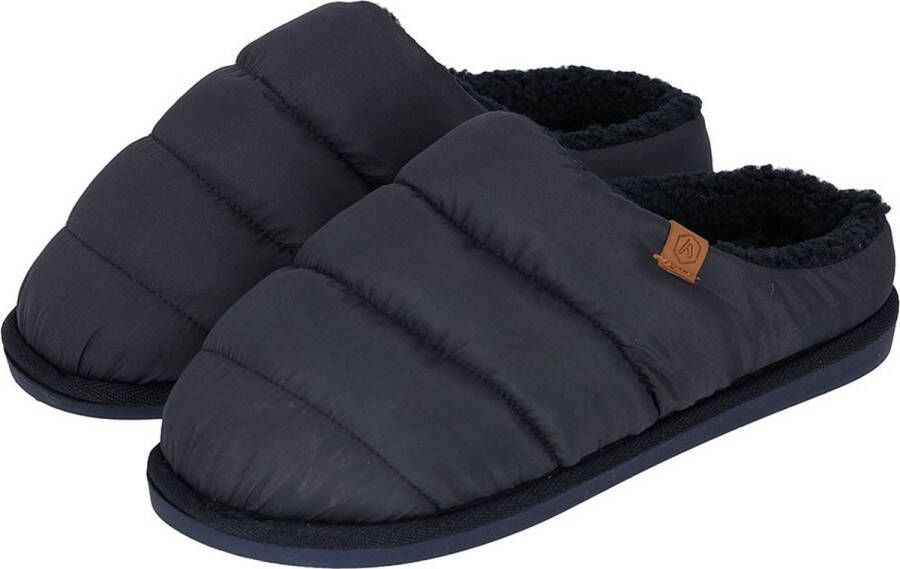 Apollo | Instap Pantoffels Heren | Gewatteerd | Navy | 46 | Pantoffels heren | Pantoffels