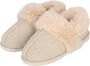 Apollo Dames Instap Pantoffel Vilt OffSloffen -White Sloffen - Thumbnail 1