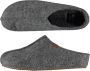 Apollo instappers slippers pantoffels grijs heren polyester rubber zool sloffen vaderdag - Thumbnail 1