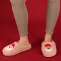 Apollo Kerst sloffen dames- Rood kerst pantoffels rendier sloffen pantoffels kerst - Thumbnail 1