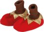 Apollo Kerstsloffen kids Elfthema Rood kerst pantoffels kerst sloffen Sloffen - Thumbnail 1
