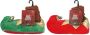 Apollo Kerstsloffen kids Elfthema Rood kerst pantoffels kerst sloffen Sloffen - Thumbnail 2