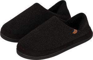 Apollo | Pantoffel Heren | Omvouwbaar Hielstuk | Zwart | 44 | Instap pantoffels | Pantoffel heren | Pantoffels