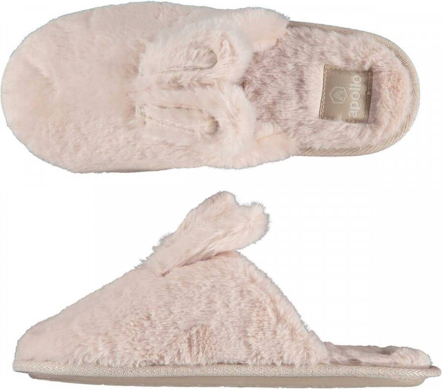 Apollo Pantoffels dames | Beige | Bunny | 38 | Sloffen | Pantoffels | Pantoffels dames | Sloffen dames | Pantoffels dames