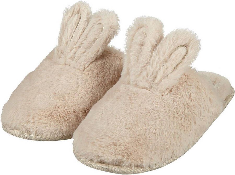 Apollo Pantoffels dames | Beige | Bunny | 38 | Sloffen | Pantoffels | Pantoffels dames | Sloffen dames | Pantoffels dames