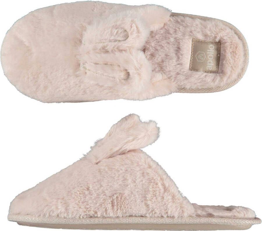 Apollo Pantoffels dames | Beige | Bunny | 40 | Sloffen | Pantoffels | Pantoffels dames | Sloffen dames | Pantoffels dames