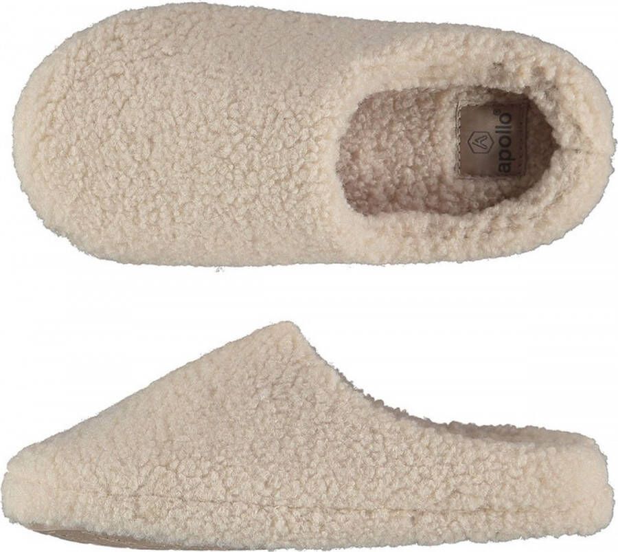 Apollo Pantoffels dames | Beige | Teddy Wol | 38 | Sloffen | Pantoffels | Pantoffels dames | Sloffen dames | Pantoffels dames