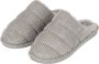 Apollo Pantoffels Dames Corduroy Grijs - Thumbnail 1