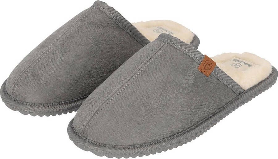 Apollo Pantoffels dames Grijs Zachte binnenvacht Sloffen dames Pantoffels dames 38 Pantoffels dames Sloffen
