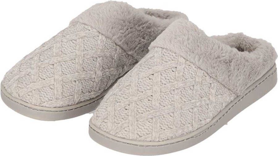 Apollo Pantoffels dames | Licht Grijs | Zachte rand | 38 | Sloffen | Pantoffels | Pantoffels dames | Sloffen dames | Pantoffels dames