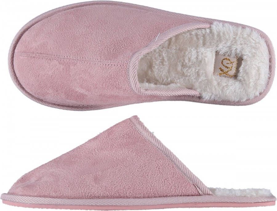 Apollo Pantoffels dames | Roze | 38 | Zachte binnenvacht | Sloffen dames | Pantoffels dames 38 | Pantoffels dames