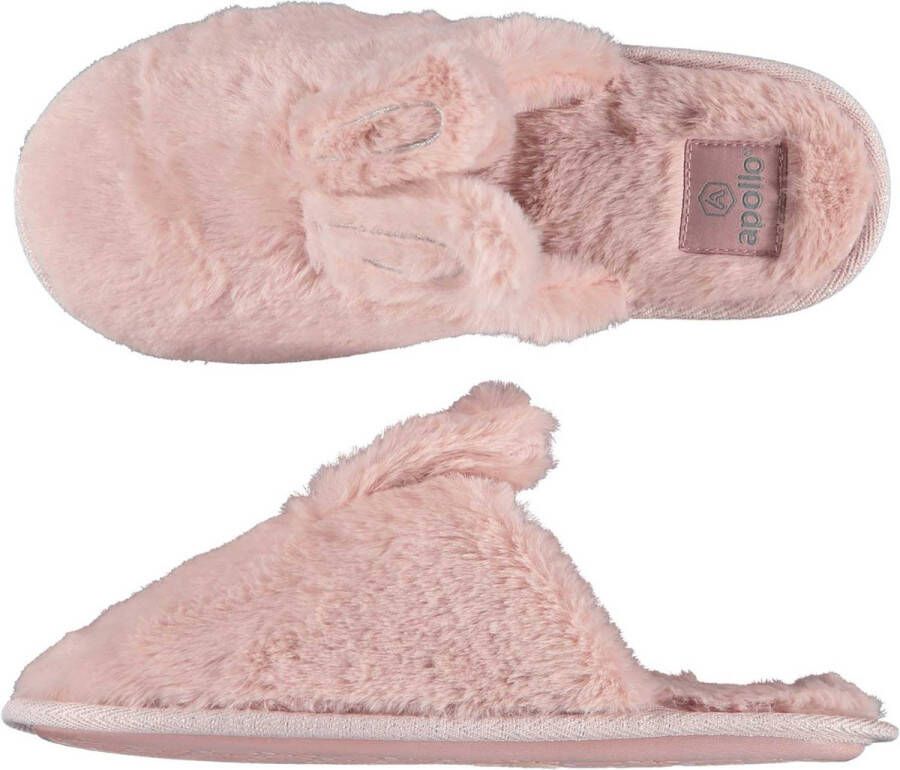 Apollo Pantoffels dames Roze Bunny Sloffen Pantoffels dames Sloffen dames Pantoffels dames