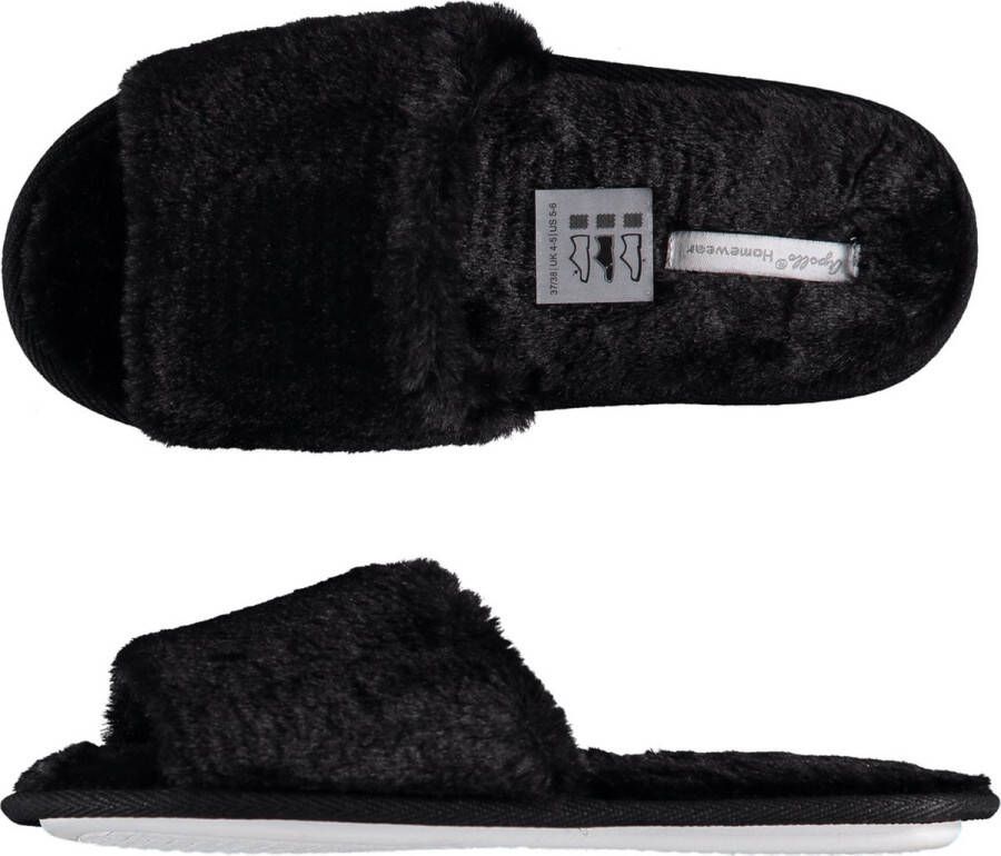 Apollo Pantoffels dames Zwart Pantoffel Slipper Sloffen Pantoffels dames Sloffen dames Pantoffels dames Sloffen dames