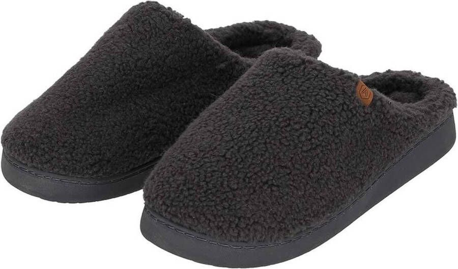 Apollo Pantoffels heren | Antraciet | Teddy Wol | 42 | Sloffen | Pantoffels | Pantoffels heren | Sloffen heren | Pantoffels