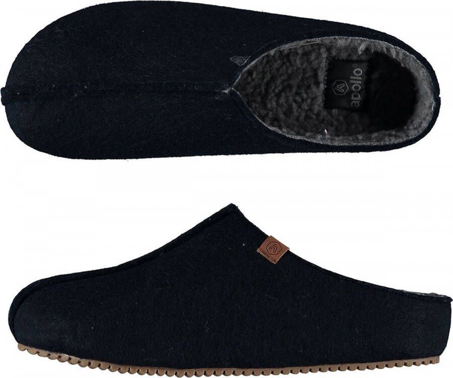 Apollo Pantoffels heren | Denim | Stevige zool | 44 | Sloffen | Pantoffels | Pantoffels heren | Sloffen heren | Pantoffels heren