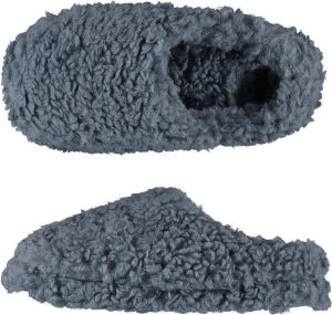 Apollo Pantoffels kinderen Teddy Blauw Pantoffels meisjes Pantoffels jongens