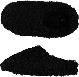 Apollo Pantoffels kinderen Teddy Zwart Pantoffels meisjes Pantoffels jongens
