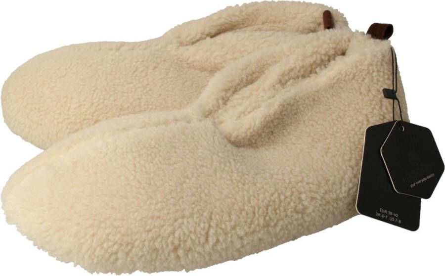 Apollo Slof dames teddy offwhite 39 40 1 paar
