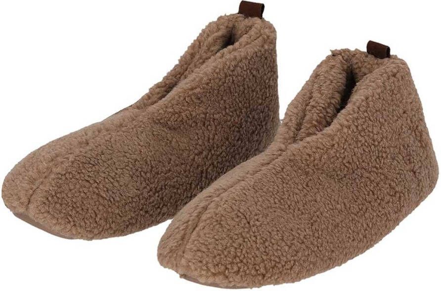 Apollo Sloffen dames Mules Beige Teddy Wol Pantoffels dames Sloffen dames Pantoffels dames