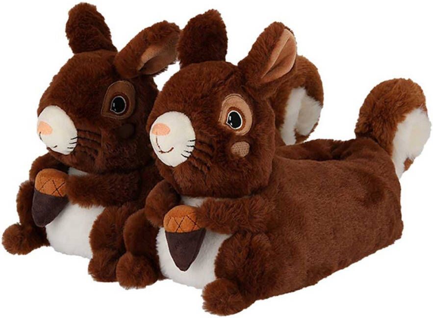 Apollo Sloffen dieren Eekhoorn pantoffels dames Sloffen dames pantoffels