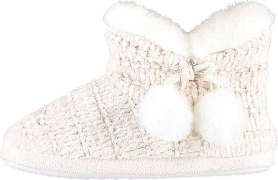 Apollo Sloffen Gebreid -36 Meisjes Textiel elastomeer Beige - Foto 1