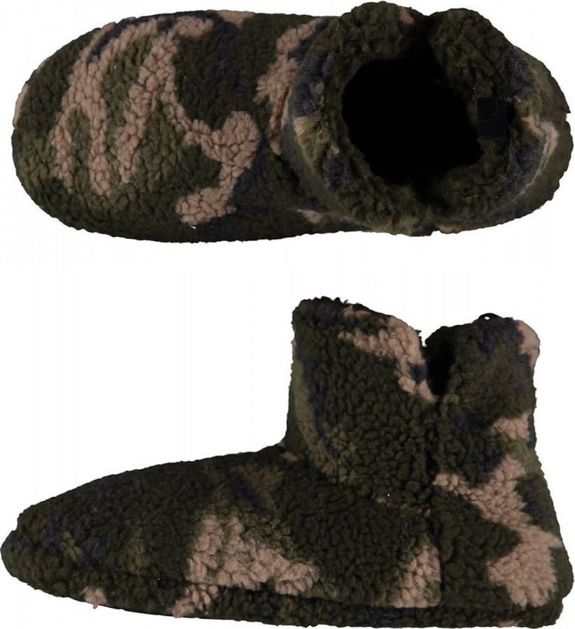 Apollo Sloffen heren | Army Groen | Teddy | 46 | Sloffen | Pantoffels | Pantoffels heren | Sloffen heren | Pantoffels heren