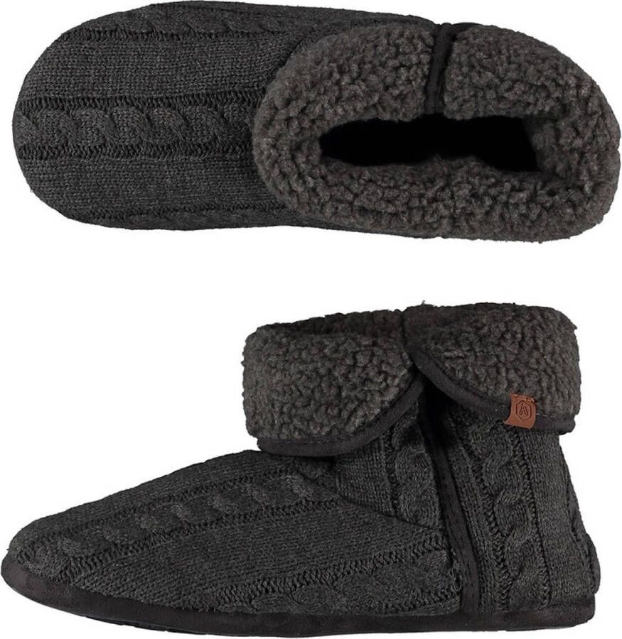 Apollo Sloffen heren | Grijs | Gebreide pantoffels | 42 | Sloffen | Pantoffels | Pantoffels heren | Sloffen heren | Pantoffels heren - Foto 2
