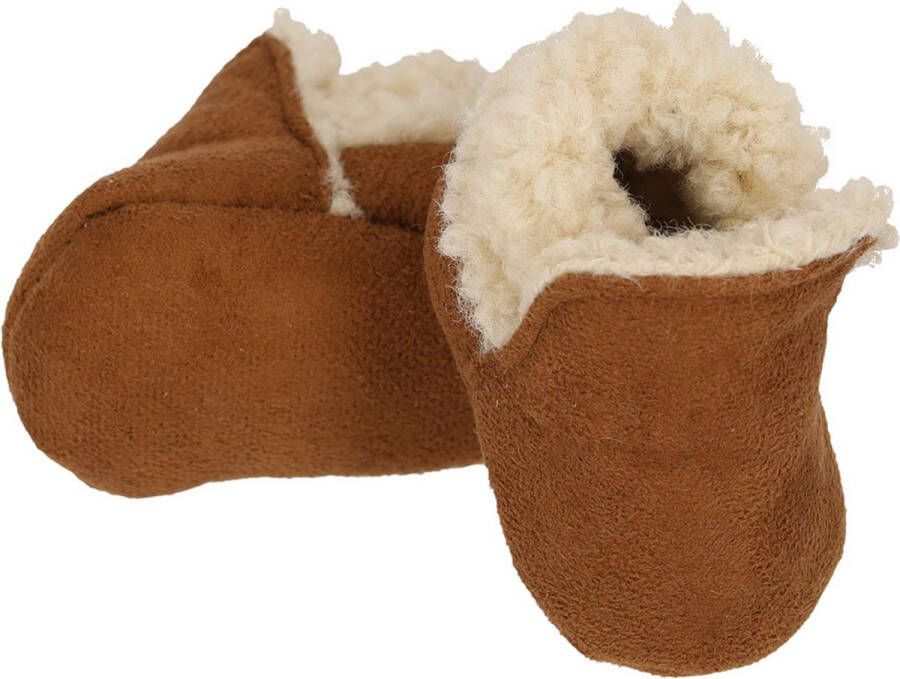 Apollo Slofjes Suedine Cognac Newborn
