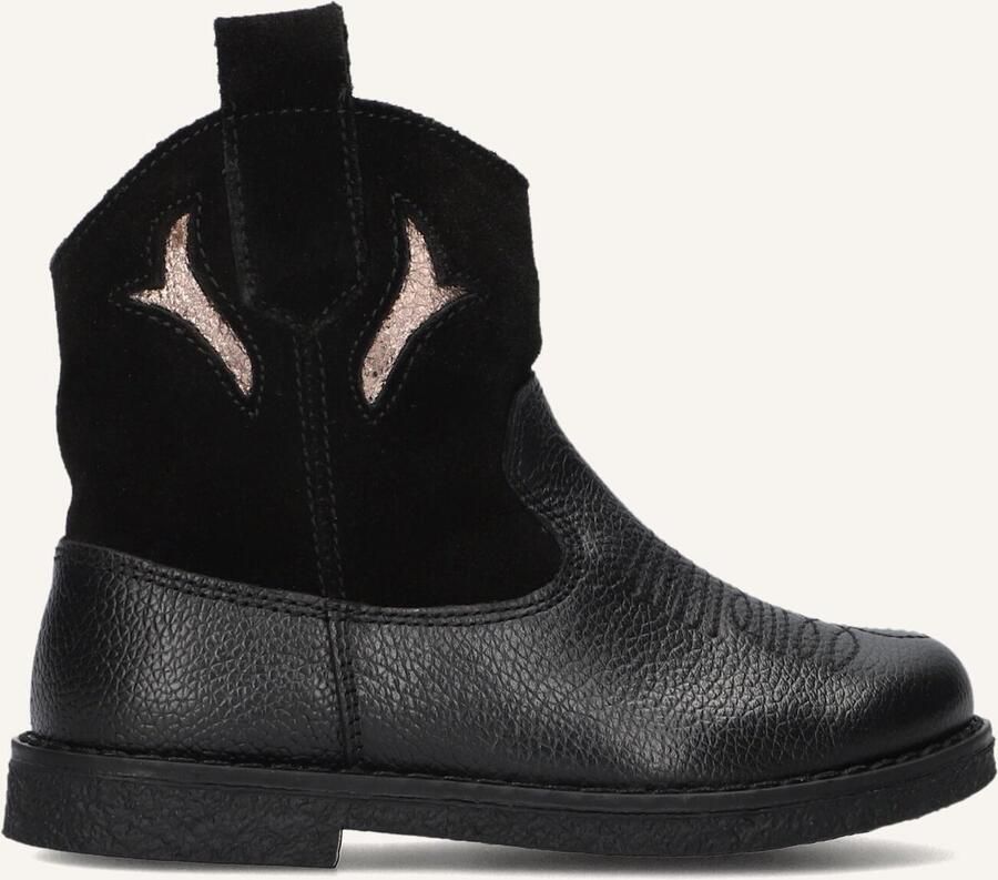 Apples & Pears B0012706 Enkellaarsjes Enkelboots met rits Meisjes Zwart - Foto 3