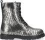 Apples & Pears B009048 Veterboots Laarzen Met Veters Meisjes Zilver - Thumbnail 2