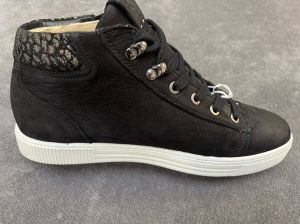 Aqa À8163 Long b Black enkelhoge sneaker (39 Kleur Zwart )
