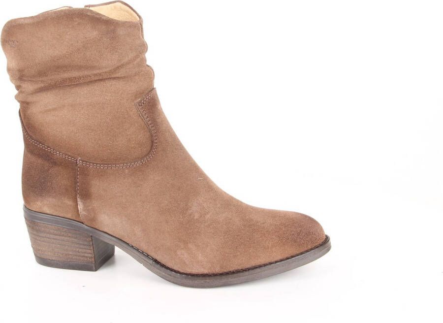 Aqa A8486-A36 dames enkellaarzen sportief beige