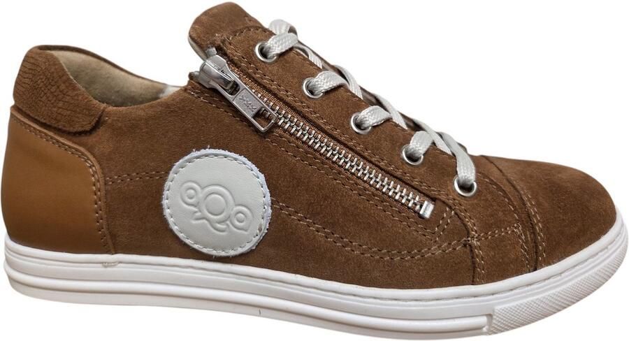 Aqa A8860 A60 Sneakers Bruin Suede Dames Bruin