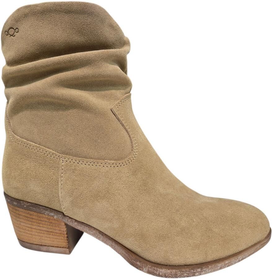 Aqa A8895 A52 Enkellaarzen Beige Suede Dames Beige