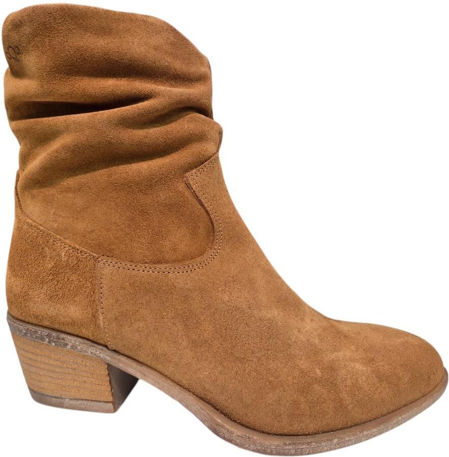 Aqa A8895 A60 Enkelaarzen Cognac Suede Dames Cogna