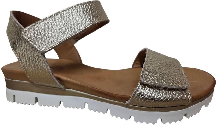 Aqa A8900 FRP Sandalen Goud Leer Dames Goud