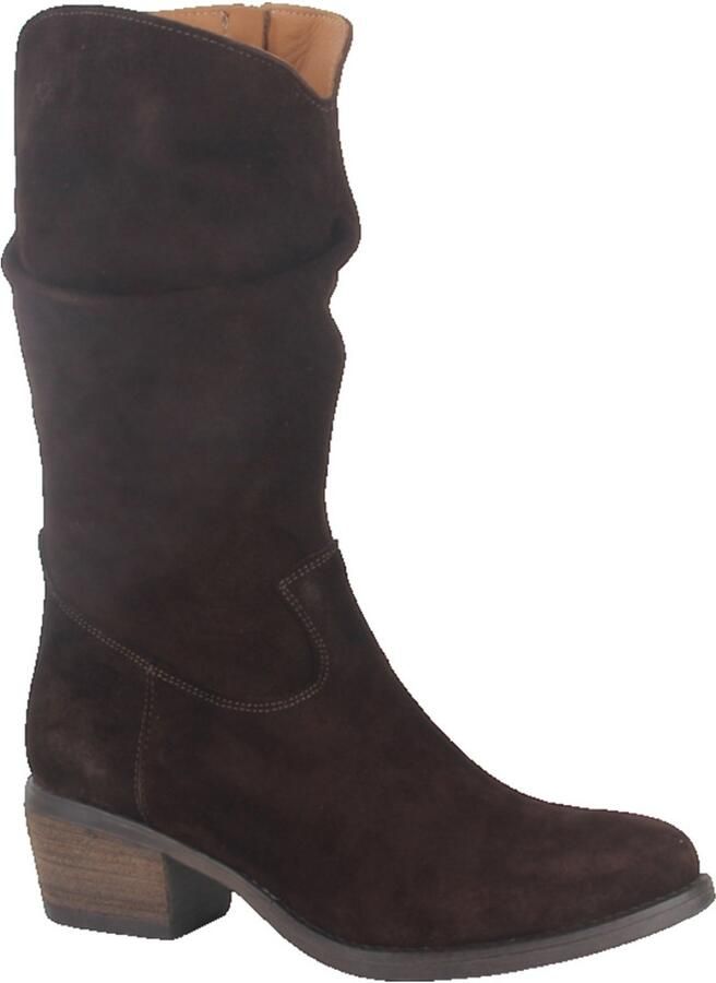 Aqa A8941 A51 Laarzen Donker Bruin Suede Dames Donker Bruin - Foto 3