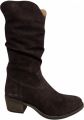 Aqa A8941 A51 Laarzen Donker Bruin Suede Dames Donker Bruin - Bruin
