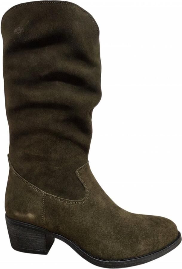 Aqa A8941 A61 Laarzen Groen Suede Dames Groen