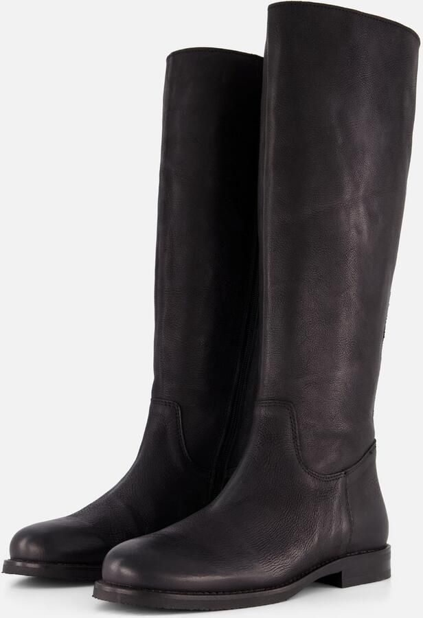 Aqa A8974 Nubbla laarzen Zwart Leer Dames Zwart