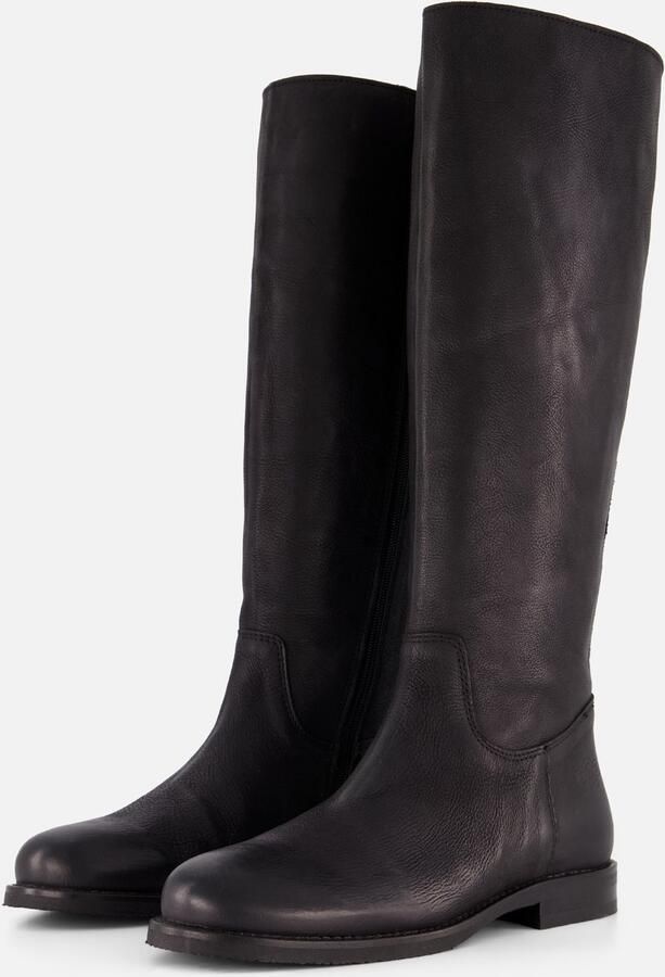 Aqa A8974 Nubbla laarzen Zwart Leer Dames Zwart