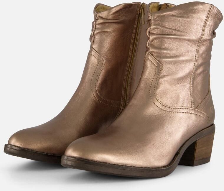 Aqa Cowboylaarzen metallic Leer Dames