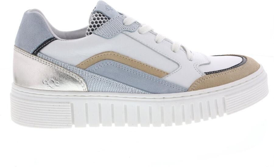 Aqa Dames Sneakers A8695 Light Vaga Lichtblauw