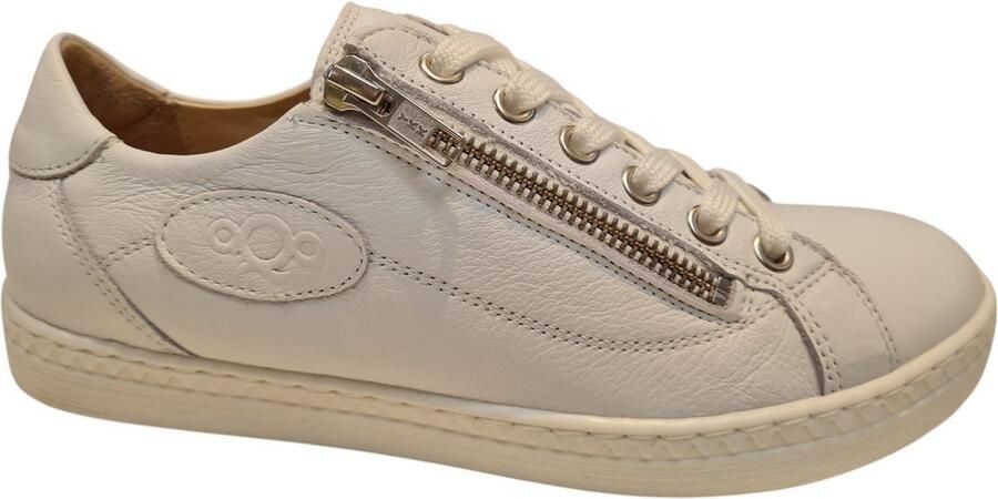 Aqa Lage Witte Dames Sneakers Wit