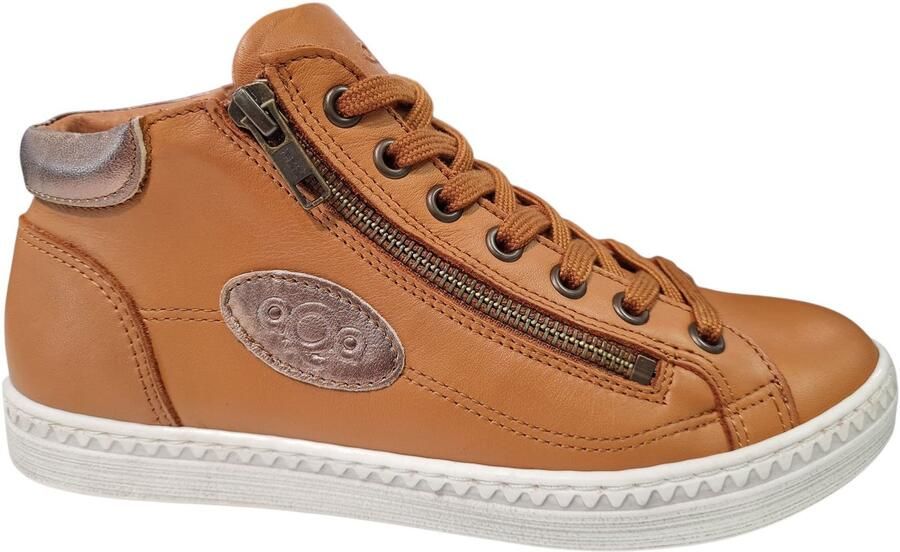 Aqa Leren Cognac Dames Sneakers Cogna